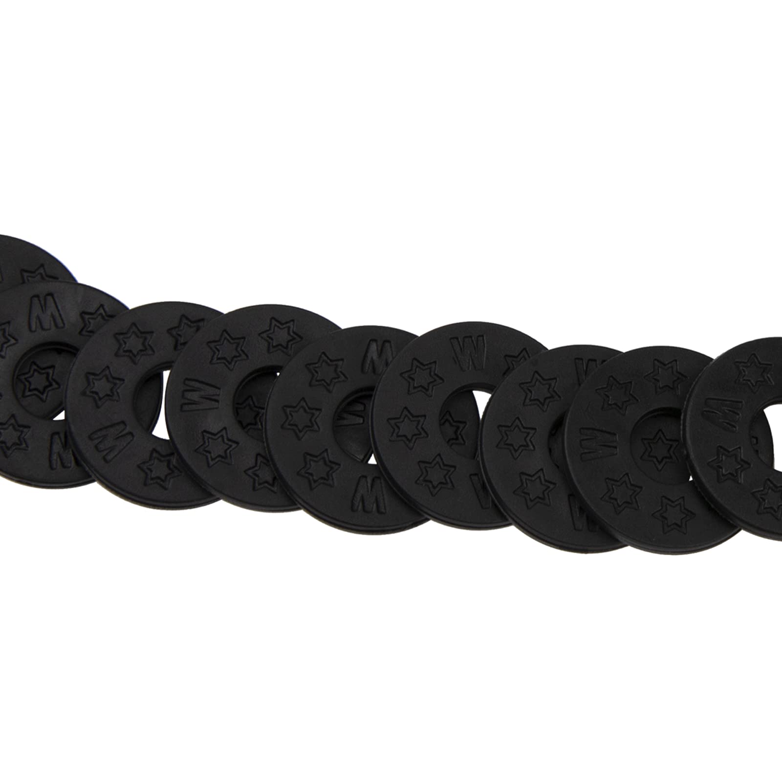 20Pcs Yootones Guitar Strap Locks Silicone Strap Locks Rubber Guitar Strap Blocks Compatible with Guitar Protect (Black)